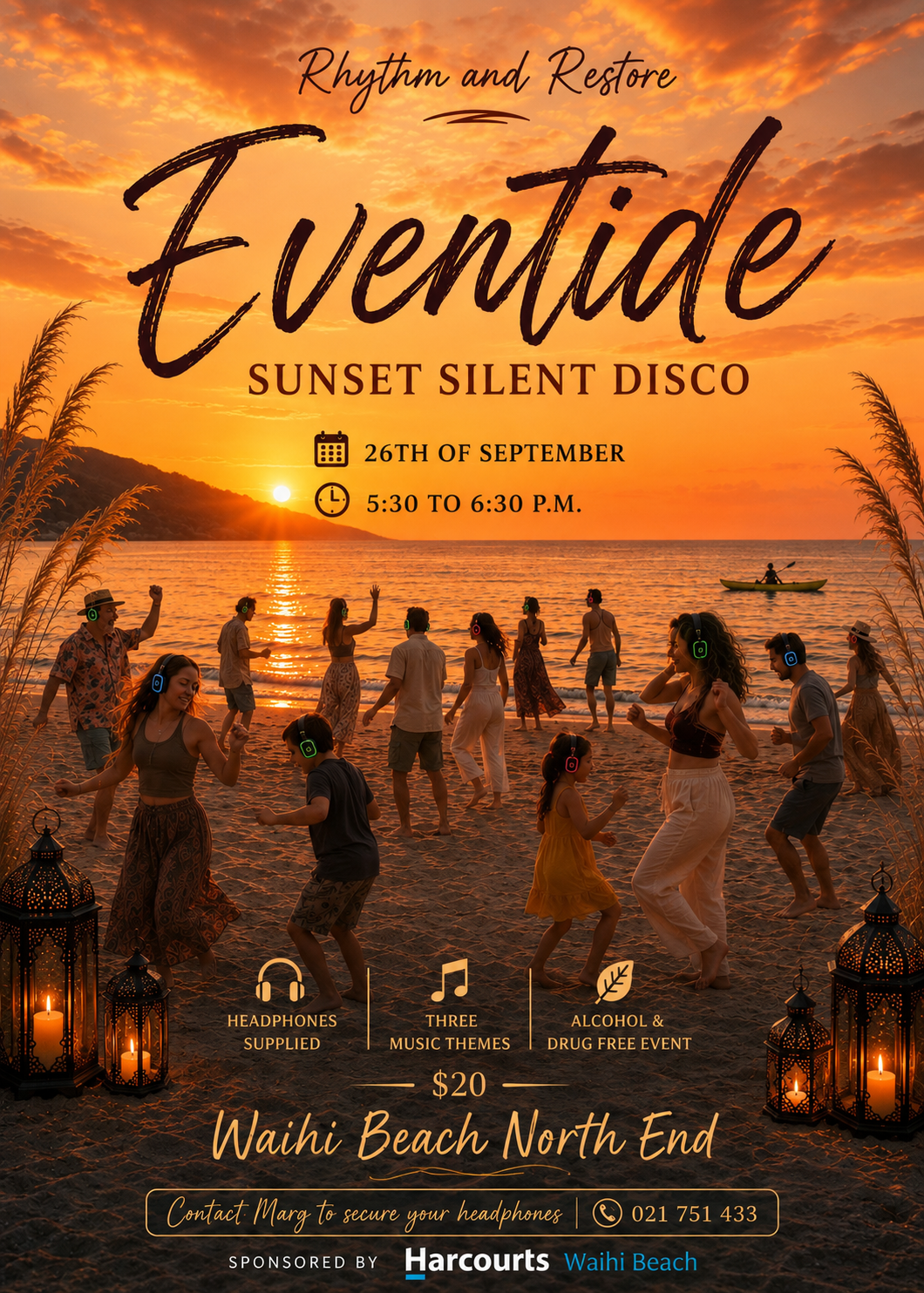Rhythm and Restore Eventide Sunset Silent Disco