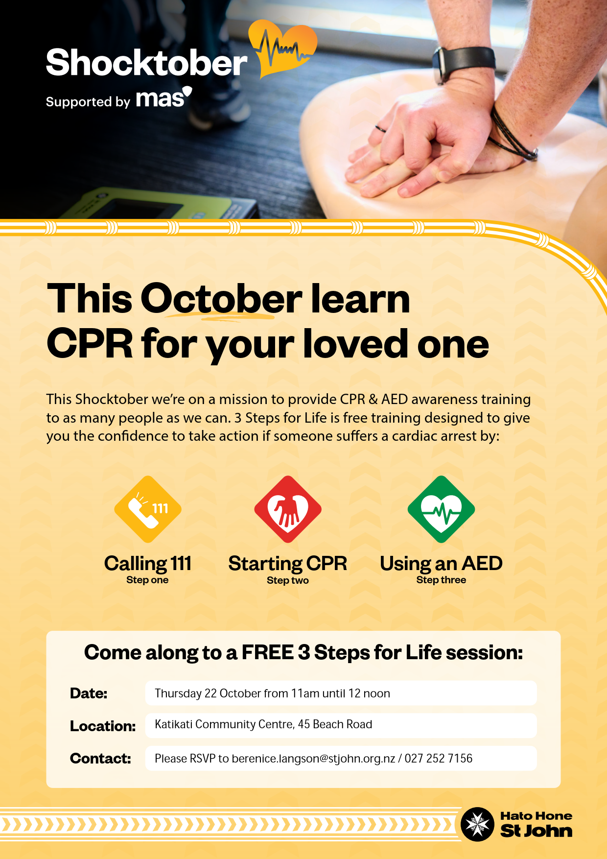 This October learn CPR for your loved one.