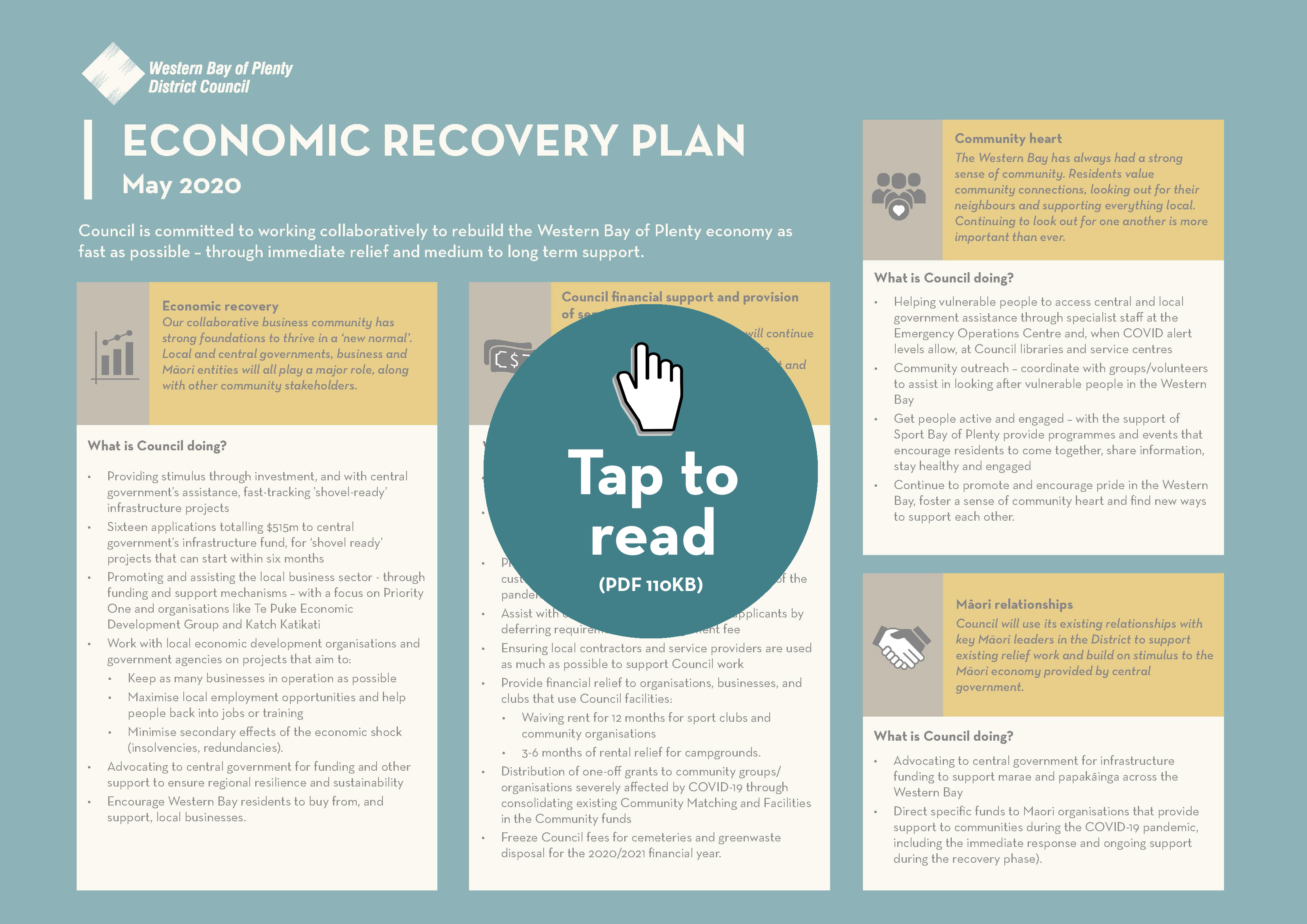 Economic recovery plan page 2 - tap to read