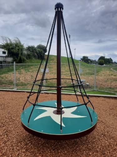 New spinning carousel climber at Hayward Park