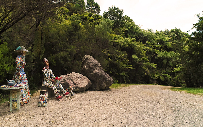 Te Puna Quarry Park walking track and sculptures