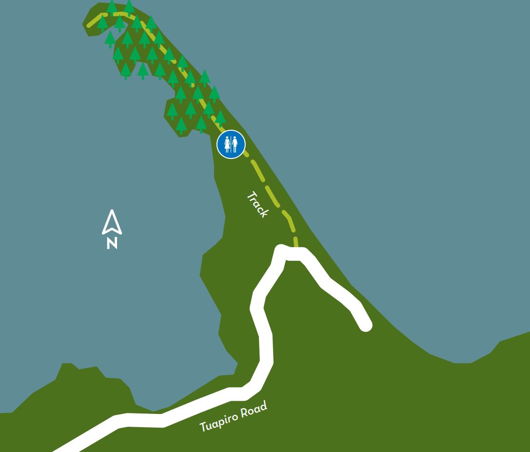 Map of Tuapiro Point walking track