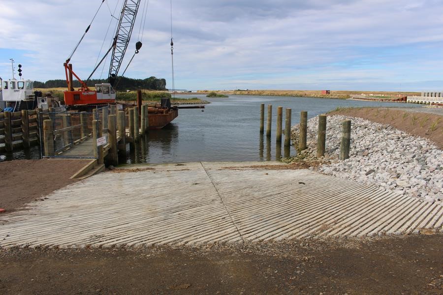 Ford Road boat ramp, on the Kaituna River near Maketu
