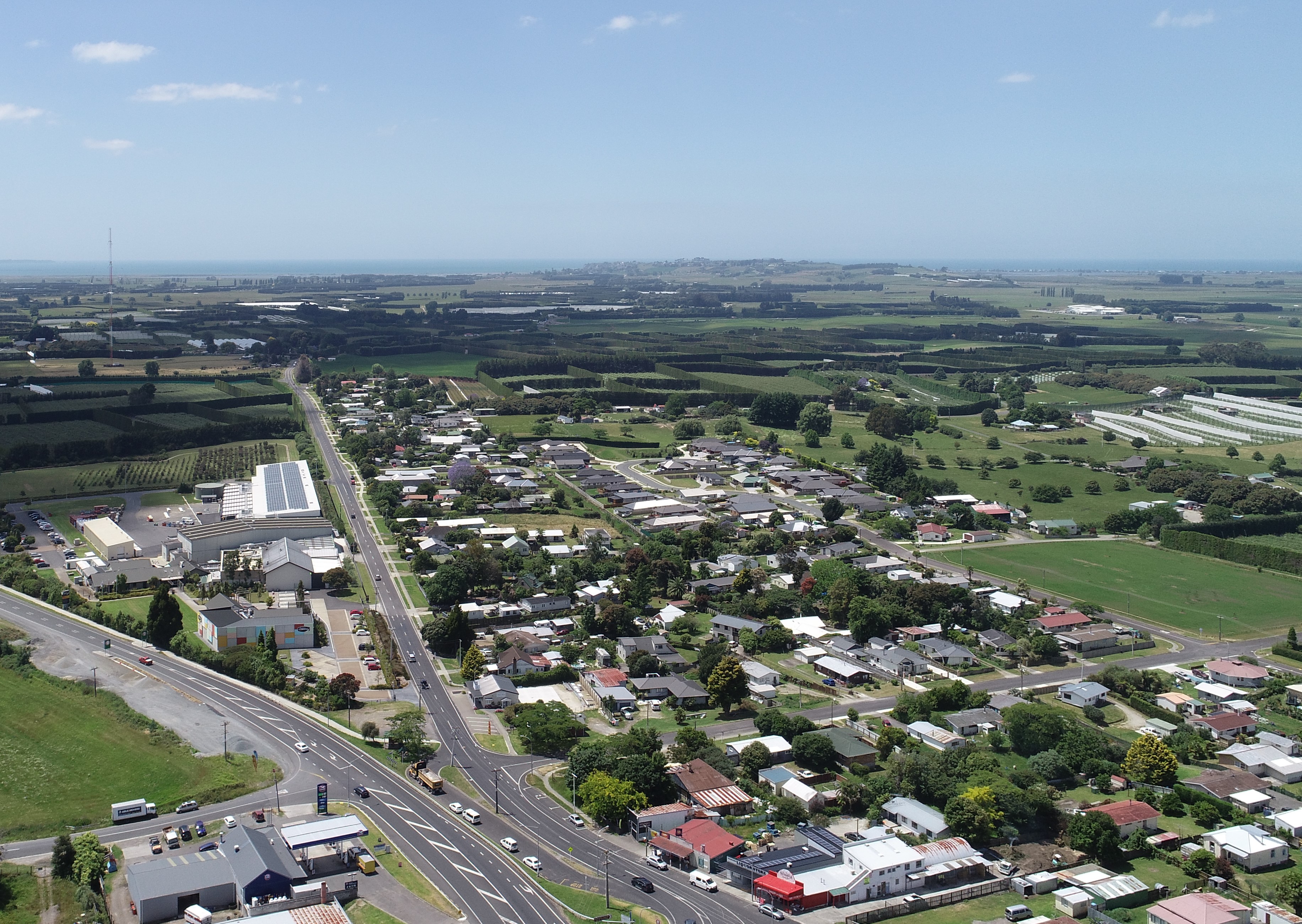 Aerial photo of Paengaroa
