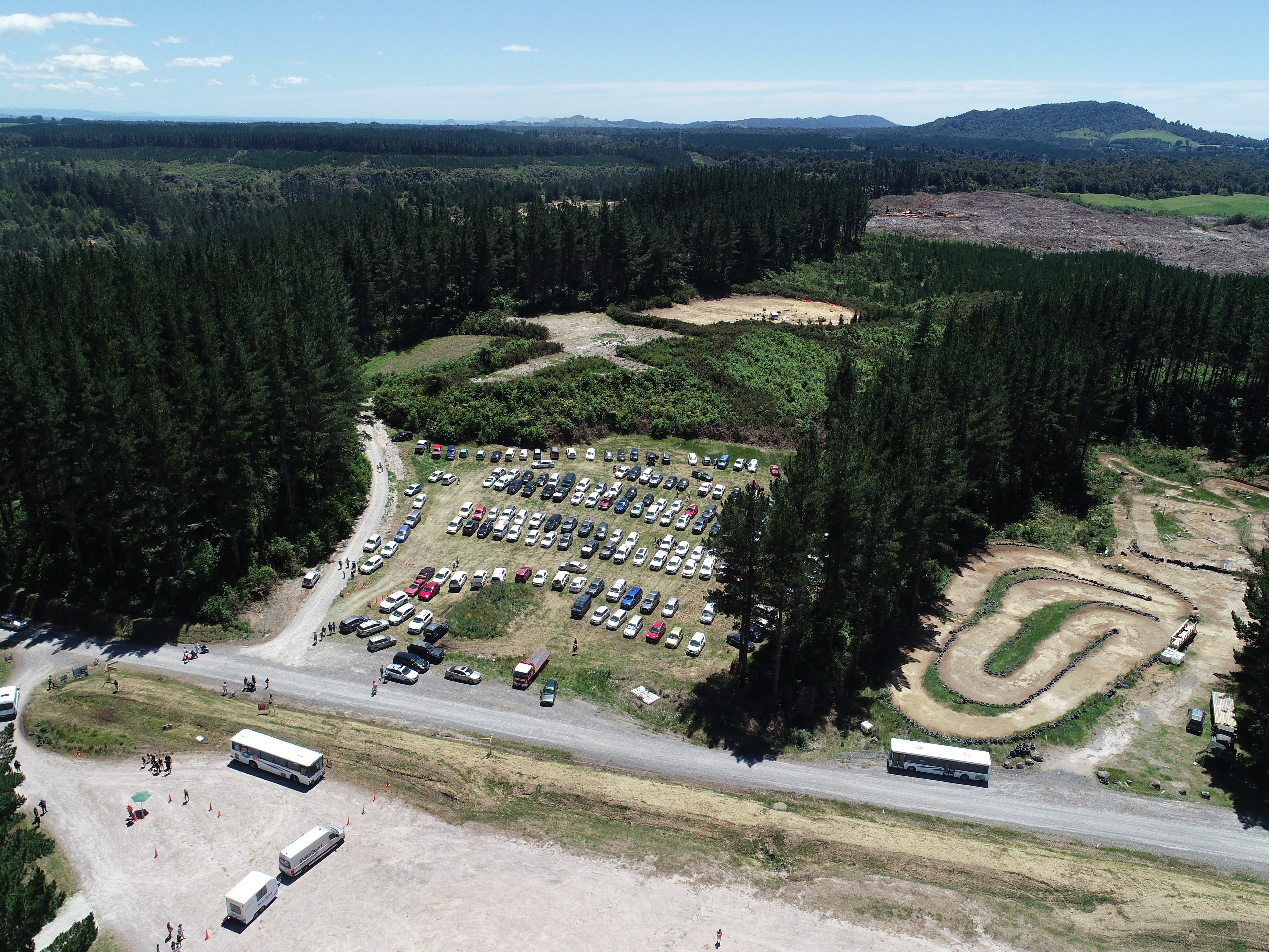 An aerial view of Tect Park taken on the Park's 10th birthday celebration event on 28 November 2020