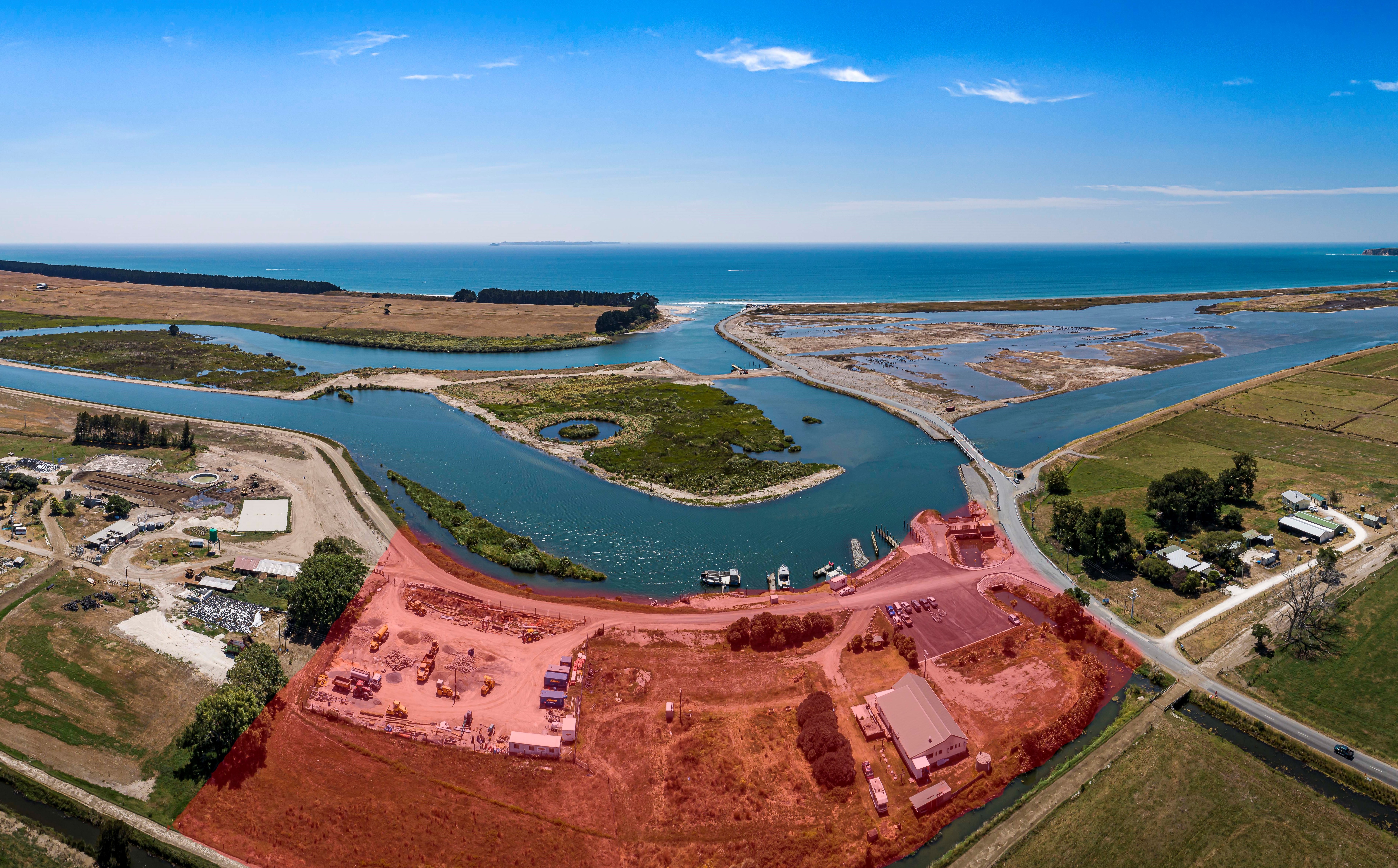 Aerial image showing the site at 83 Ford Road