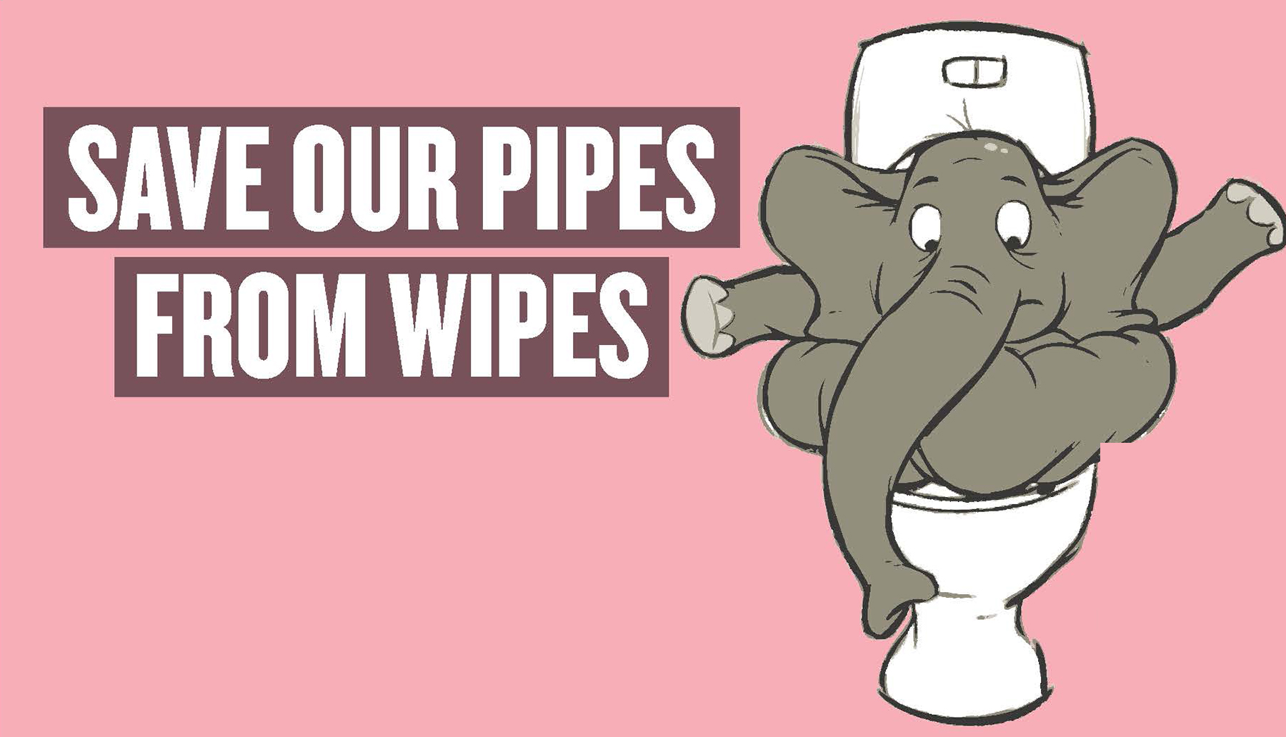 Save our pipes from wipes graphic