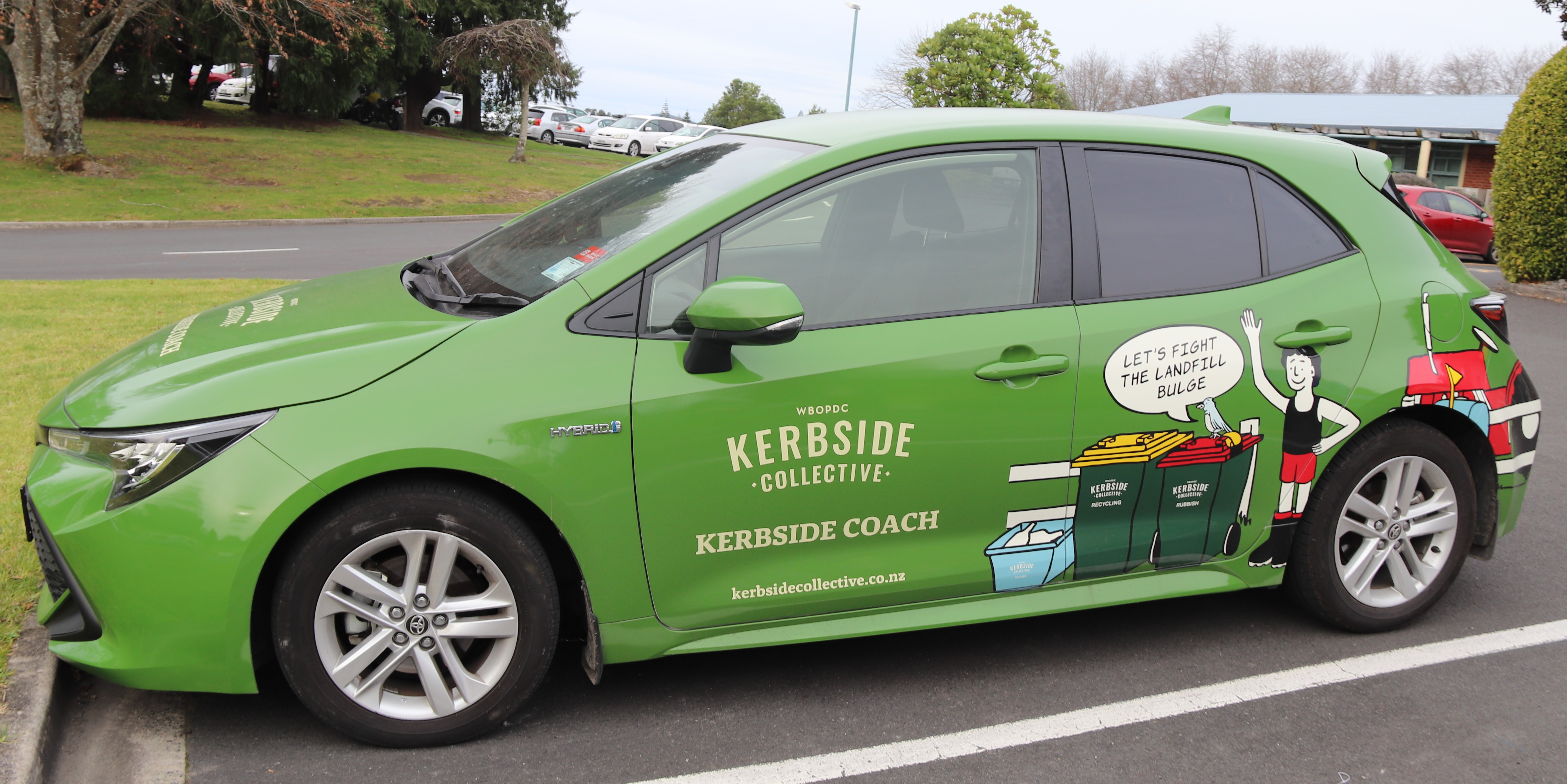 Council's Kerbside Coach, part of the education programme to ensure residents recycle right.