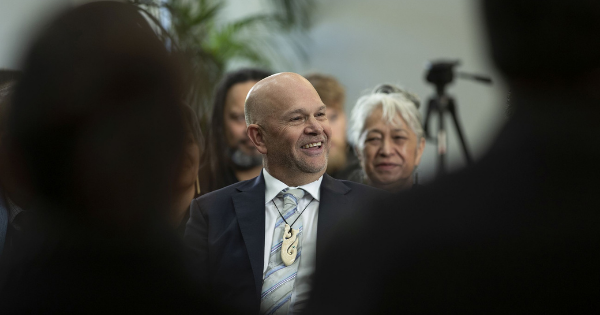 New Western Bay of Plenty District Council CEO John Holyoake at today’s pōwhiri ceremony 