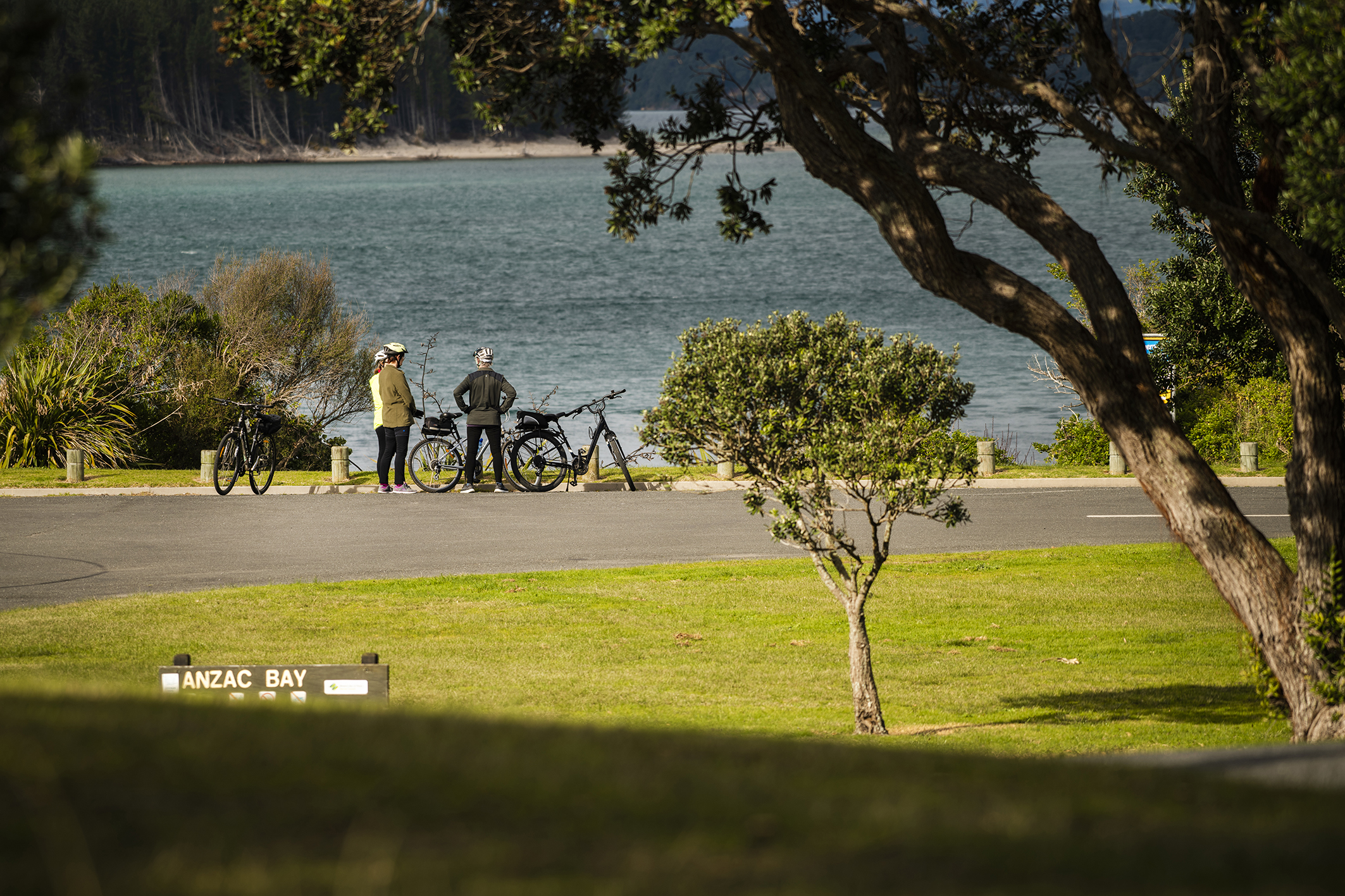 One of the cycle path starting points, Anzac Bay, Bowentown.